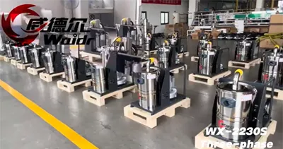 Küçük kapasiteli üç fazlı endüstriyel elektrikli süpürge